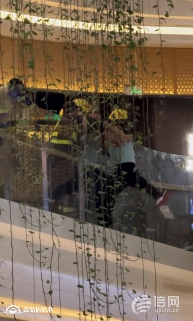 男子翻越商場護(hù)欄要跳樓 被救下后送進(jìn)派出所
