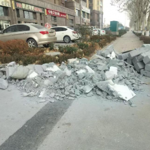 平度市鳳臺街道執(zhí)法中隊(duì)：借信用之力，開展建筑垃圾整治