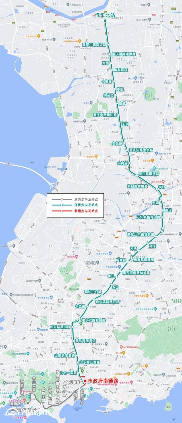 青島605路公交線公布擬截短方案 向市民征集線路優(yōu)化意見